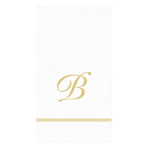 Hemstitch Script Guest Towels Supply