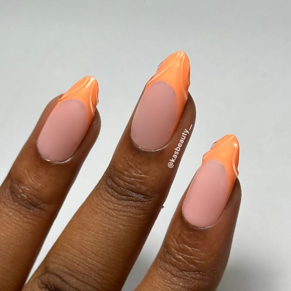 Papaya Press On Nail Set For Sale