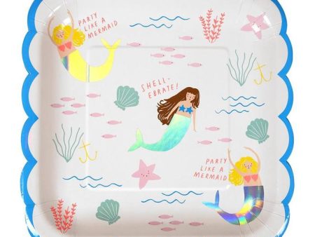 Party Like A Mermaid Scallop Large Plates Supply