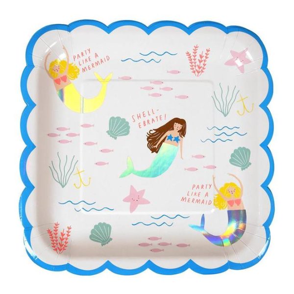 Party Like A Mermaid Scallop Large Plates Supply