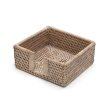 White Rattan Cocktail Holder For Sale