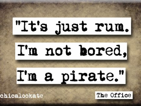 The Office I m a Pirate Refrigerator Magnet (no.838) on Sale