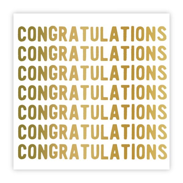 Congratulation Beverage Napkins Online