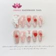 Handmade Japanese Nails Set Press On Professional Decoration Nail Art Manicuree Wearable Artificial False Nails With Designed Discount