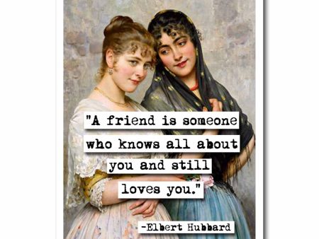 Elbert Hubbard A Friend Quote Blank Greeting Card Online now