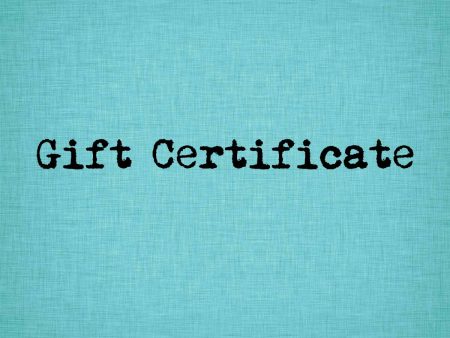 Gift Certificates Sale