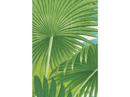 Palm Fronds White Guest Towel For Discount