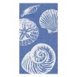 Shells Ocean Blue Guest Towels Supply