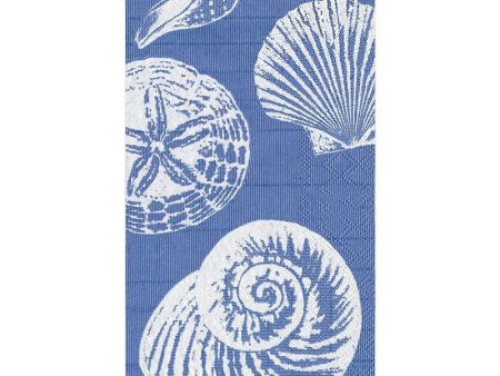 Shells Ocean Blue Guest Towels Supply