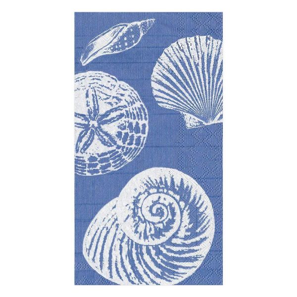 Shells Ocean Blue Guest Towels Supply