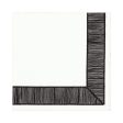 Ribbon Border Black Luncheon Napkin Sale