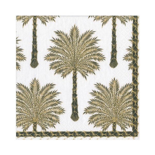 Grand Palms Black Luncheon Napkin Cheap