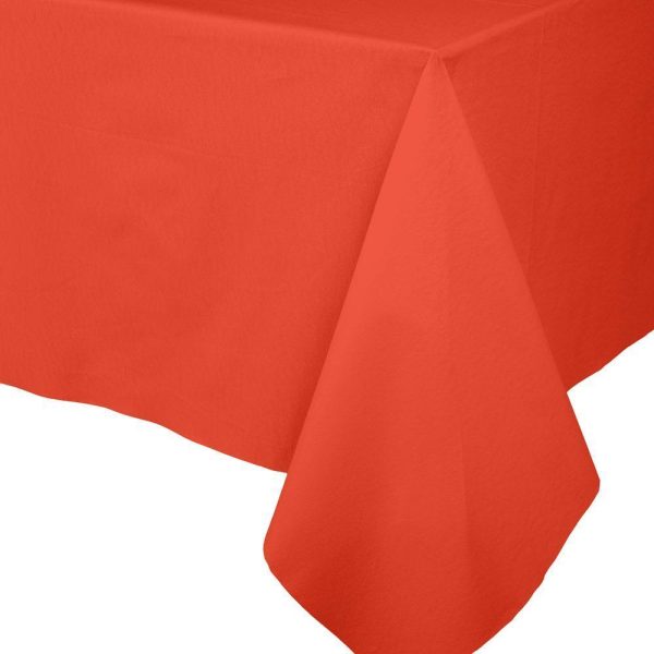 Paper Linen Orange Tablecover Online