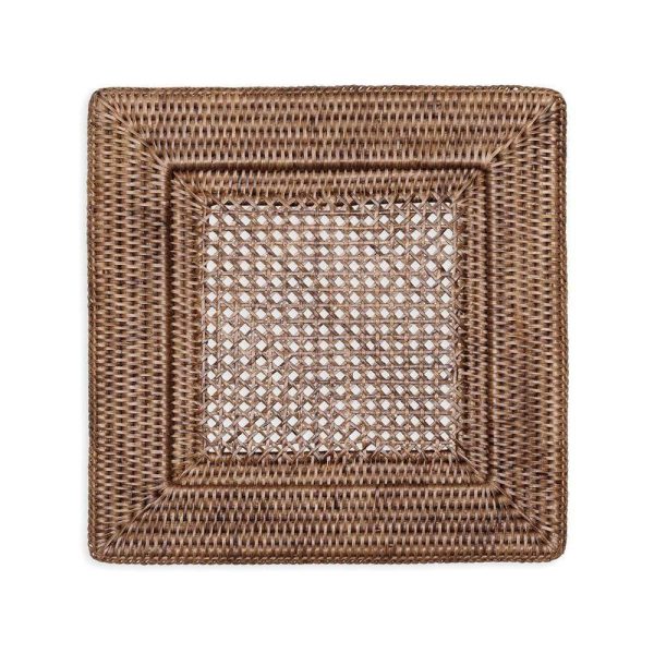 Charger Square Rattan Discount