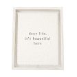 Dear Life Glass Plaque Discount