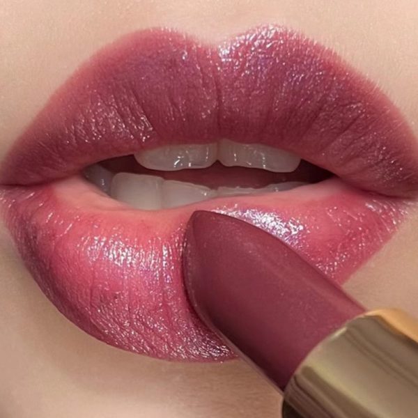 Glitter Gold Matte Lipstick Waterproof Long Lasting Diamonds Lipstick Non-stick Cup Pearl Red Pink Lip Tint Lips Makeup Cosmetic Online Sale