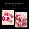 Fashion Women Finished Nails Barbie Series Handmade Manicure Phototherapy Nails Y2K Girls Plush Doll Varieties Nail Patch on Sale