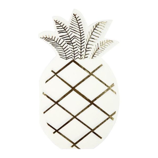 Pineapple Shape Beverage Napkins Online Sale