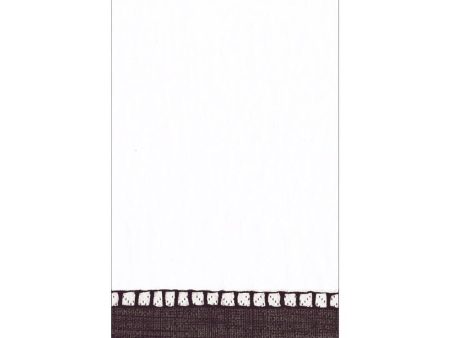 Black Border Linen Guest Towel Fashion