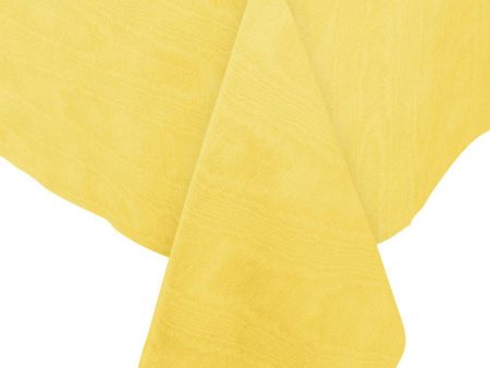 Yellow Moire Table Cover For Discount