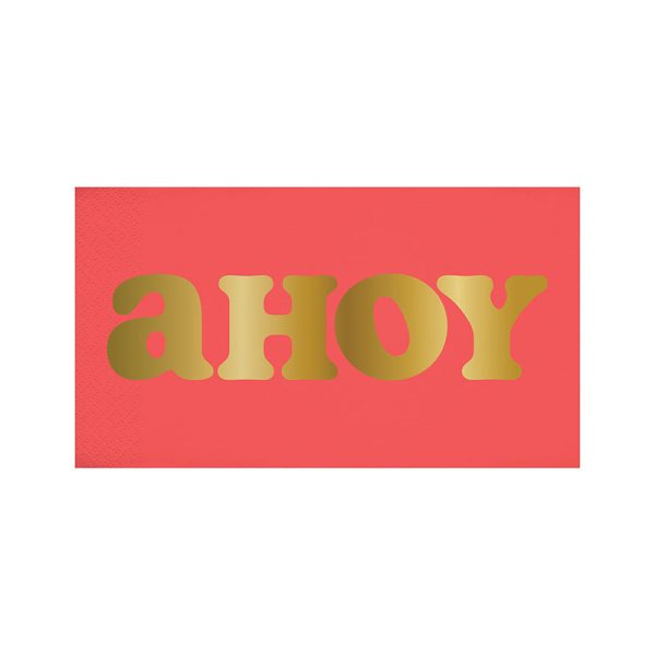 Ahoy Red Guest Towels Online Hot Sale