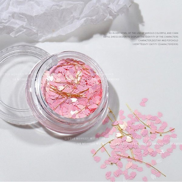 Nail Sequins Mixed Sakura Sequin Paillettes DIY Manicure Flakes Glittering Sequins for Nails Art Manicure,Wedding Decor Confetti For Sale