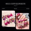 Fashion Women Finished Nails Barbie Series Handmade Manicure Phototherapy Nails Y2K Girls Plush Doll Varieties Nail Patch on Sale