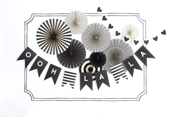 Party Fans - Black and White Cheap