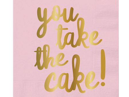 Take The Cake Beverage Napkin For Discount