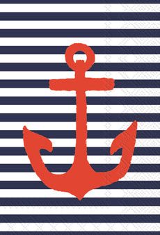 Blue Yacht Club Anchor Guest Towels For Discount