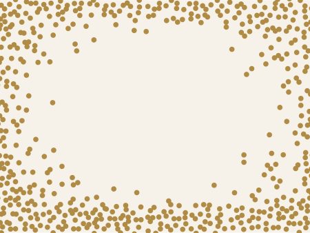 Placemats Gold Dots 24ct Cheap