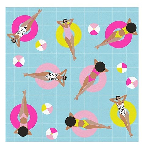 Pool Girls Beverage Napkins Online now