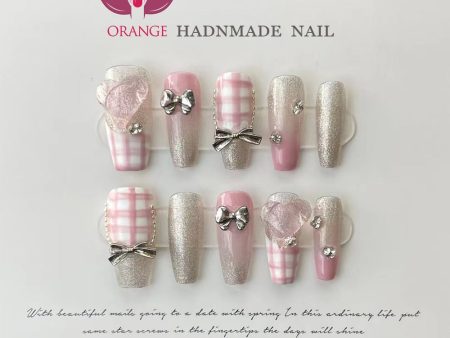 Handmade Anime Fake Press On Nails Professional Full Cover Japanese decorated Manicuree Wearable Nail Art XS S M L Size Nails For Cheap