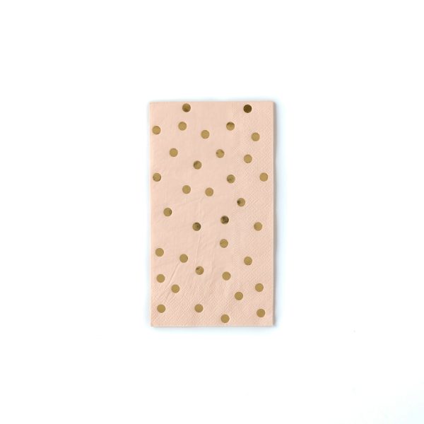 Blush with Gold dots Guest Towels Hot on Sale