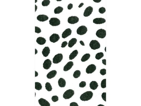 Paper Linen Spots Black Guest Towels Sale