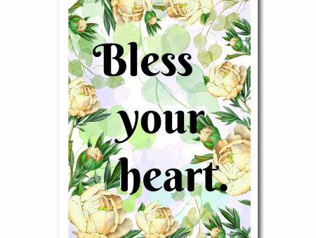 Bless Your Heart Blank Greeting Card Discount