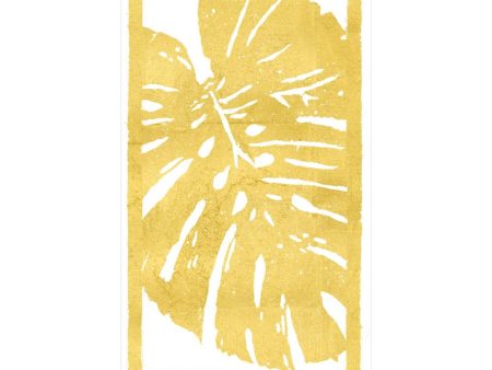 Palm Leaves Gold Guest Towels Online Sale