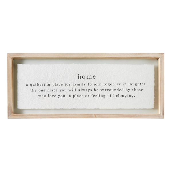 Home Definition Glass Plaque Cheap