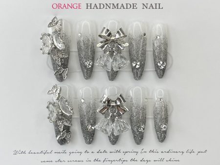 Handmade Stiletto Press On nails Reusable Decoration Fake Nails Full Cover Artificial Manicuree Wearable XS S M L Size Nails Art Online Sale