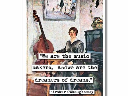 Arthur O Shaughnessy Dreamers of Dreams Quote Blank Greeting Card Online Hot Sale