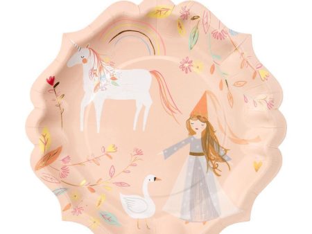 Princess And Unicorn Large Plates Online now