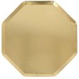 Gold Foil Hex Large Plates For Cheap