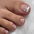 Press On Toenails 2024 Summer False Toenails For girls Cute Nail for Foot Artificial Nail tips Full Cover Nails feet False Nails For Discount