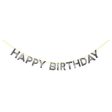 Happy Birthday Silver Glitter Letters Banner Online now