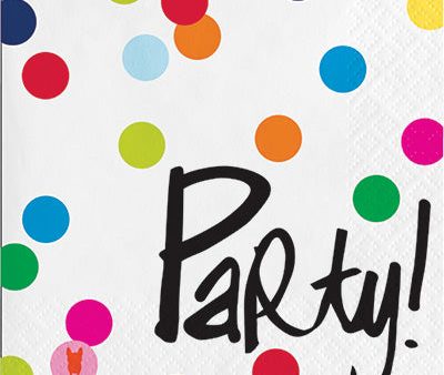 Birthday Dots Beverage Napkins For Cheap