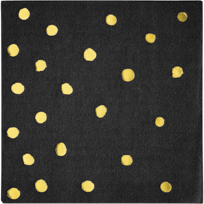 Foil Stamp Black Velvet Beverage Napkins Sale