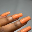 Tangerine Press On Nail Set For Cheap