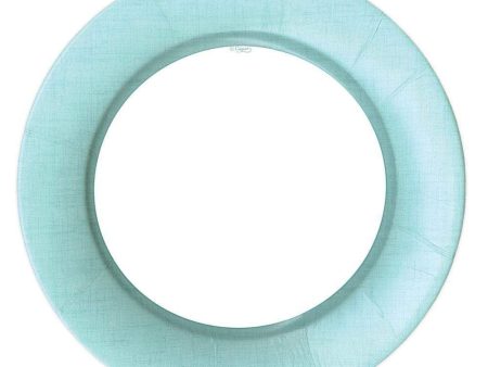 Linen Robins Egg Blue Large Plates For Discount