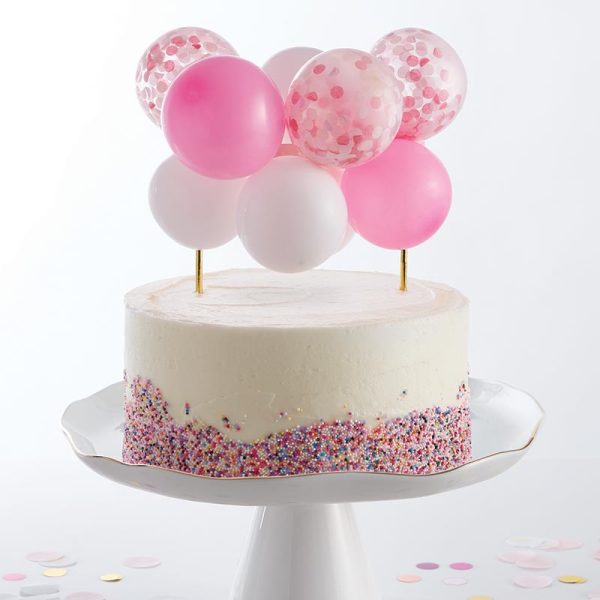 Pink White Balloon Topper For Sale