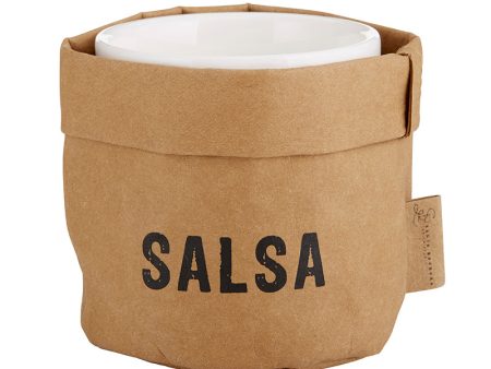 Salsa Paper Holder and Ceramic Bowl Supply